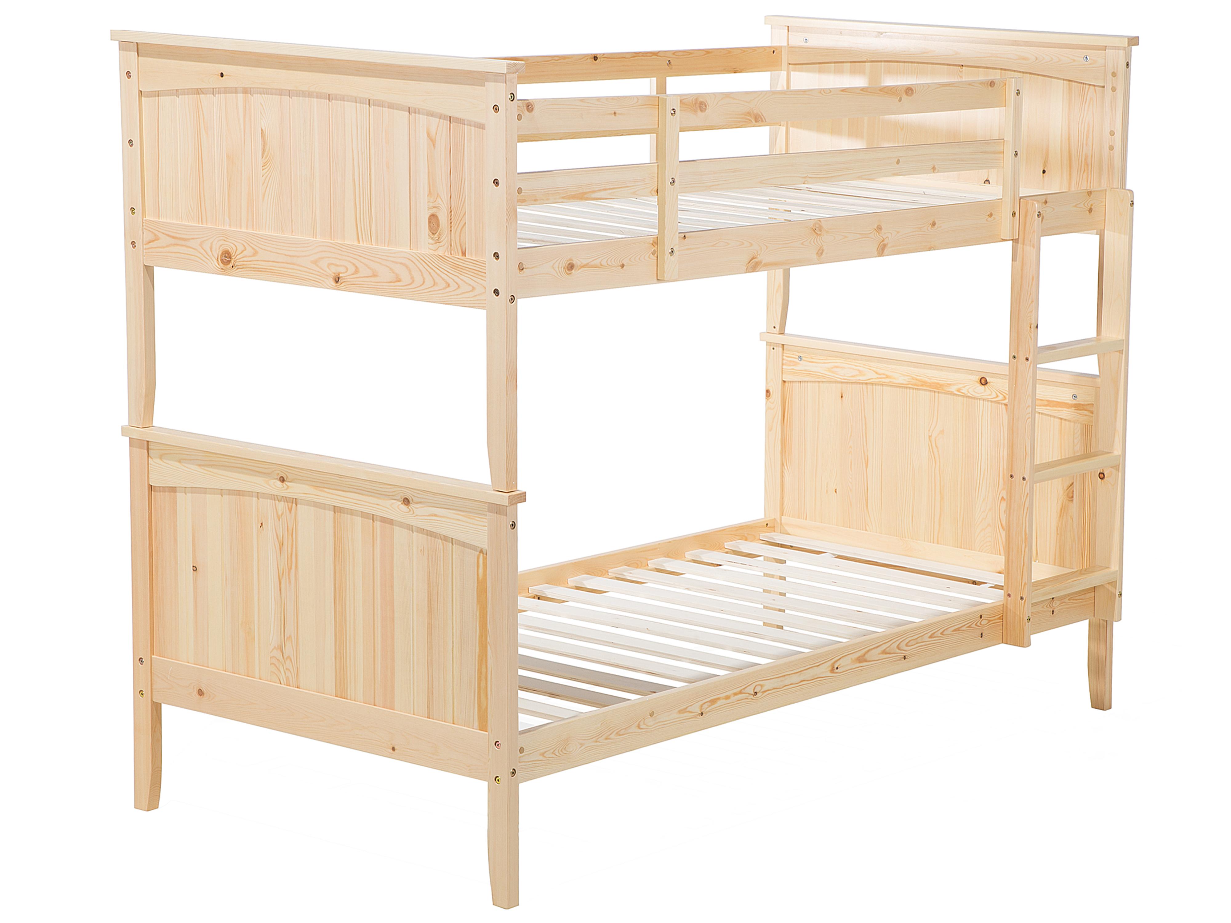 Hoogslaper Dennenhout ALBON 90 x 200 cm Lichtbruin