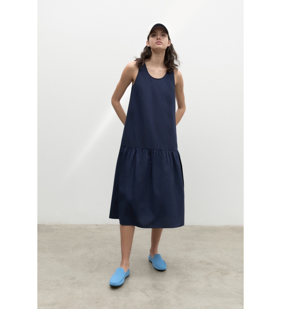 Vestido Malaquitaalf ECOALF Azul Marinho