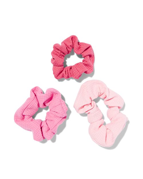 3 chouchous dans 3 dimensions rose