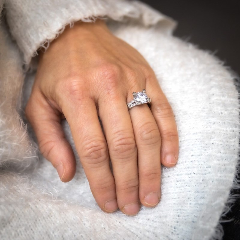 Bague Femme Rhodium ALCOR