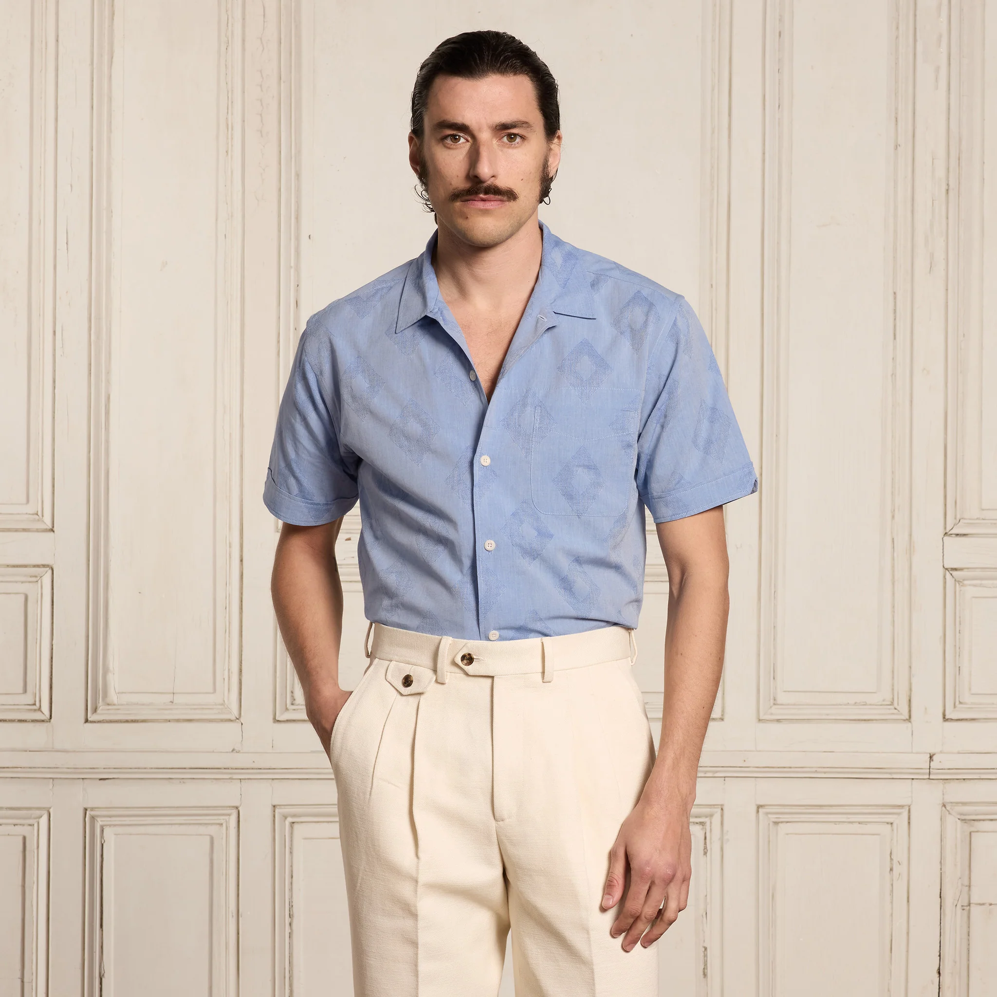 Blue Short Sleeve Shirt