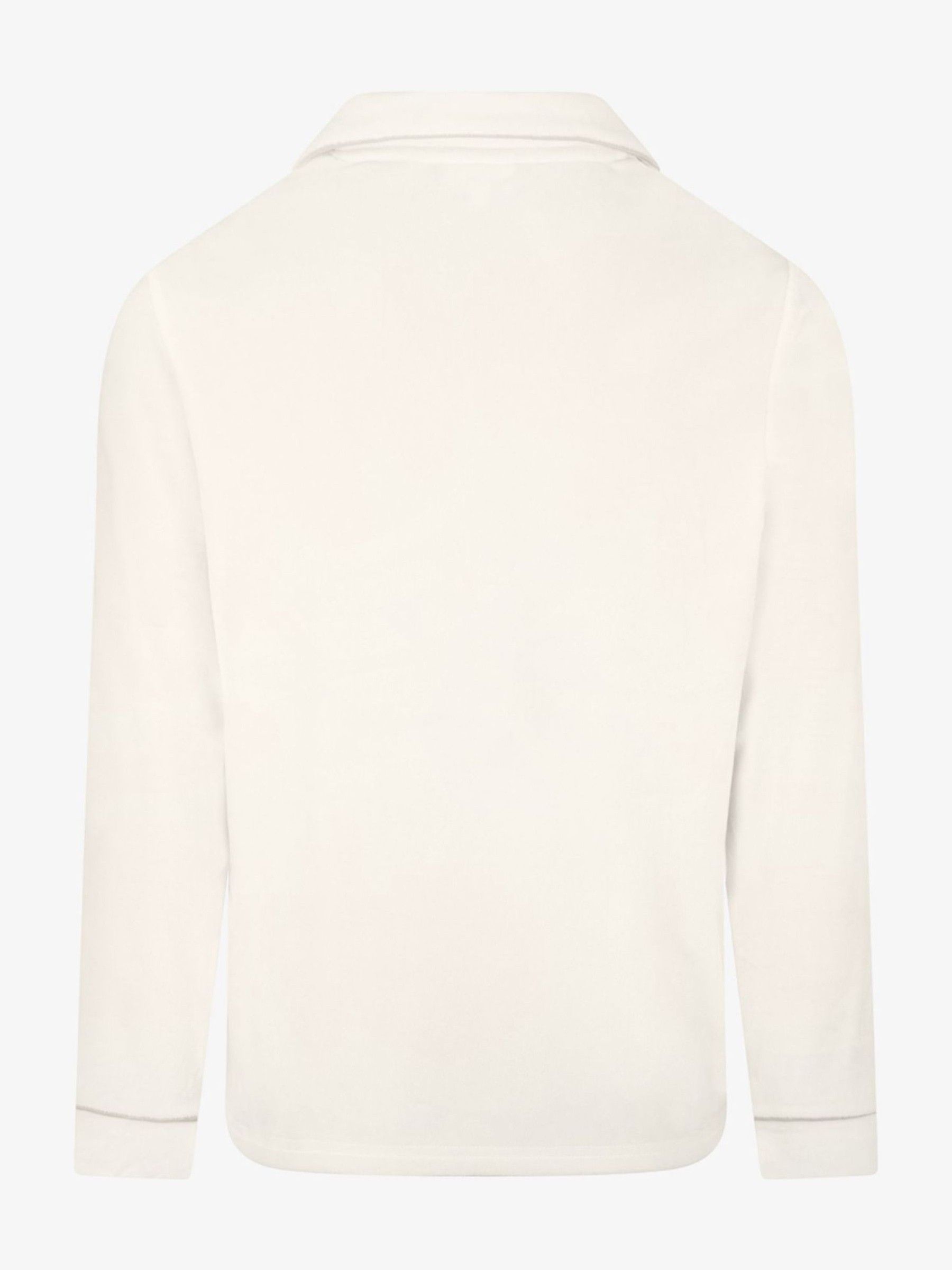 Crème - The Little Tailor luxe kerstpyjama van zacht aanvoelend velours