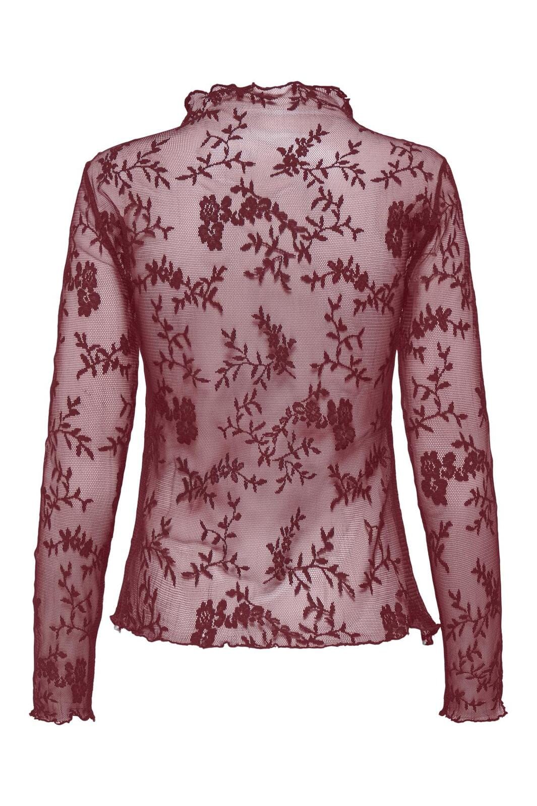 Only Onllinley Ls Lace Top 4765865 cabernet