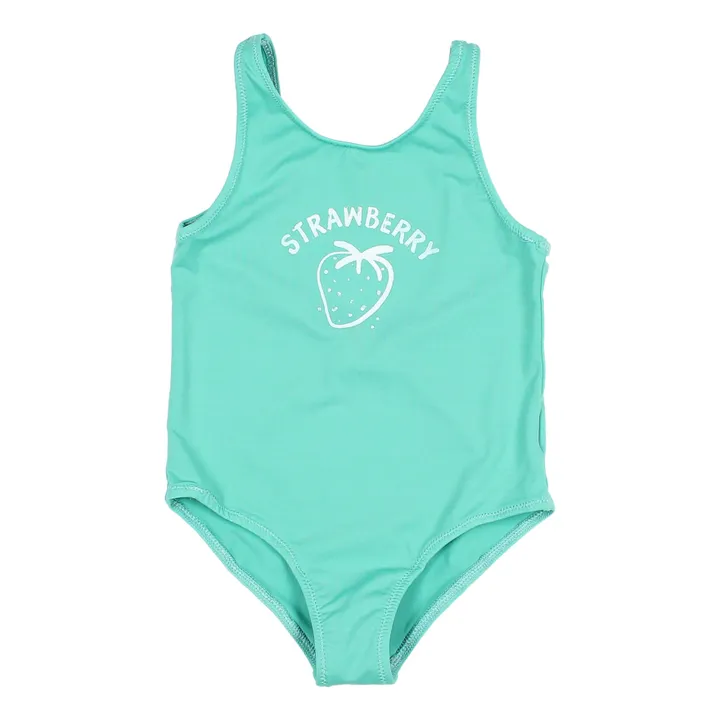 Búho Maillot de Bain 1 Pièce Fraise | Vert