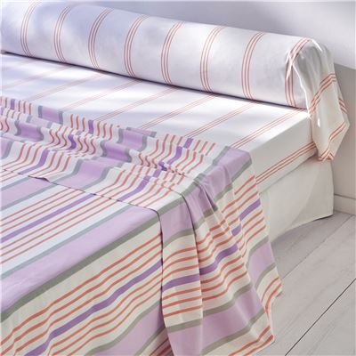 Linge de lit rayures