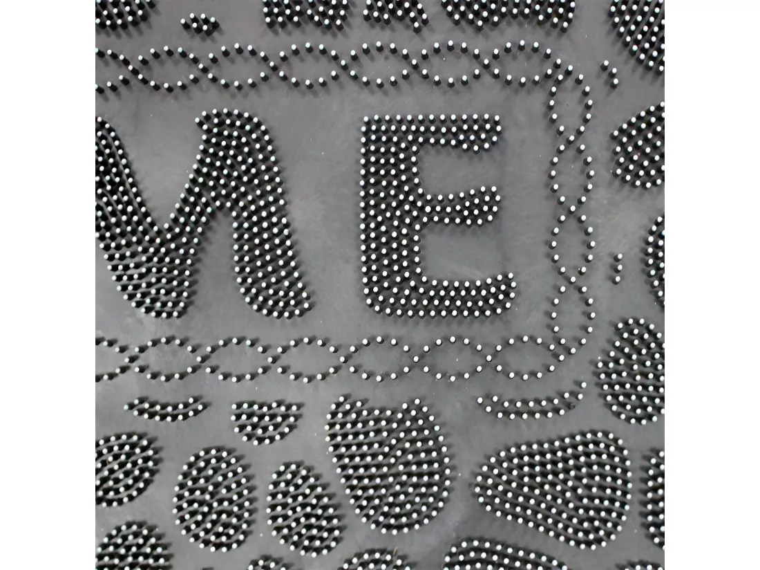 Tapis Rectangle à grattoir en PVC 