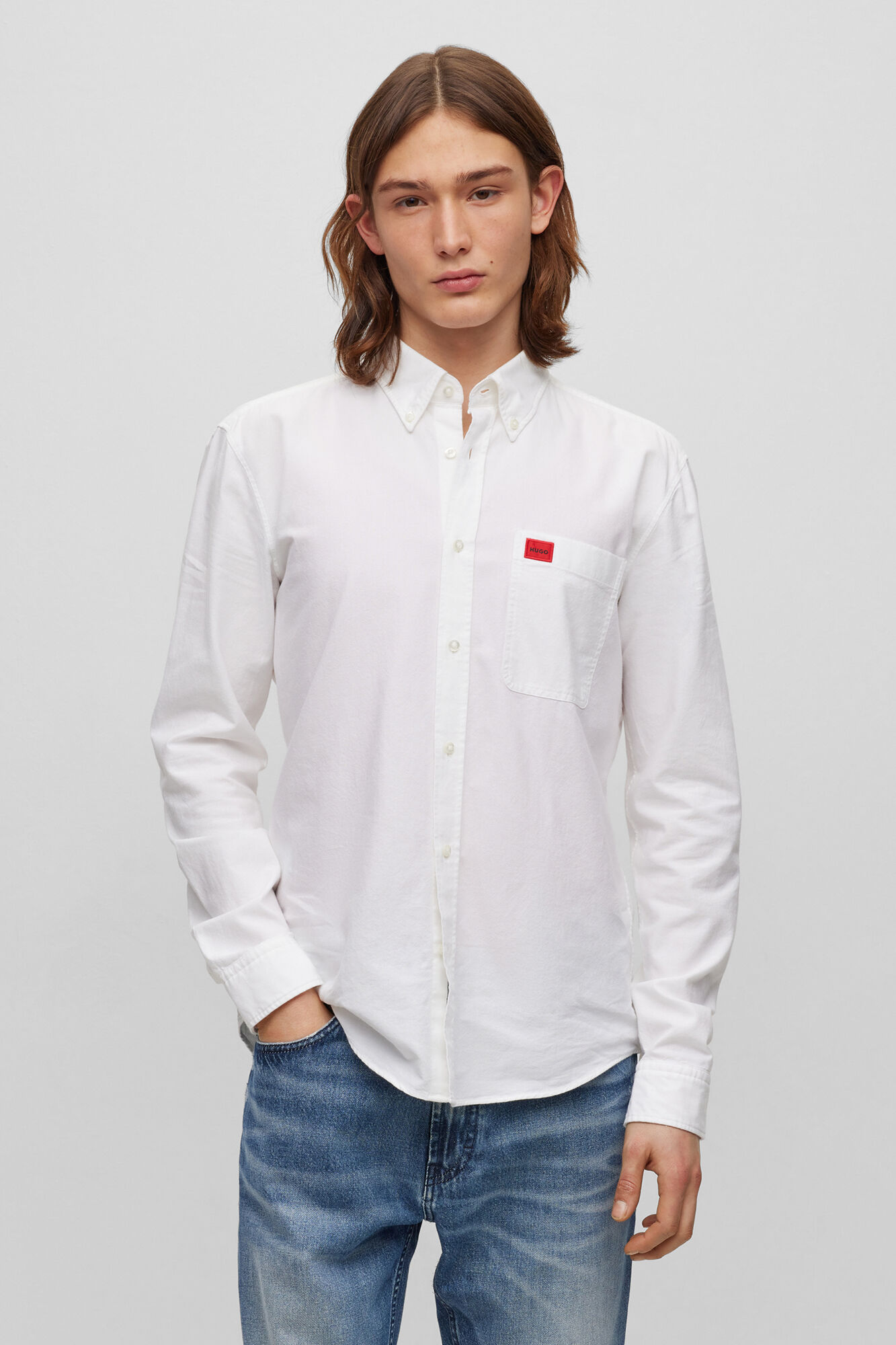Camisa Oxford - branca