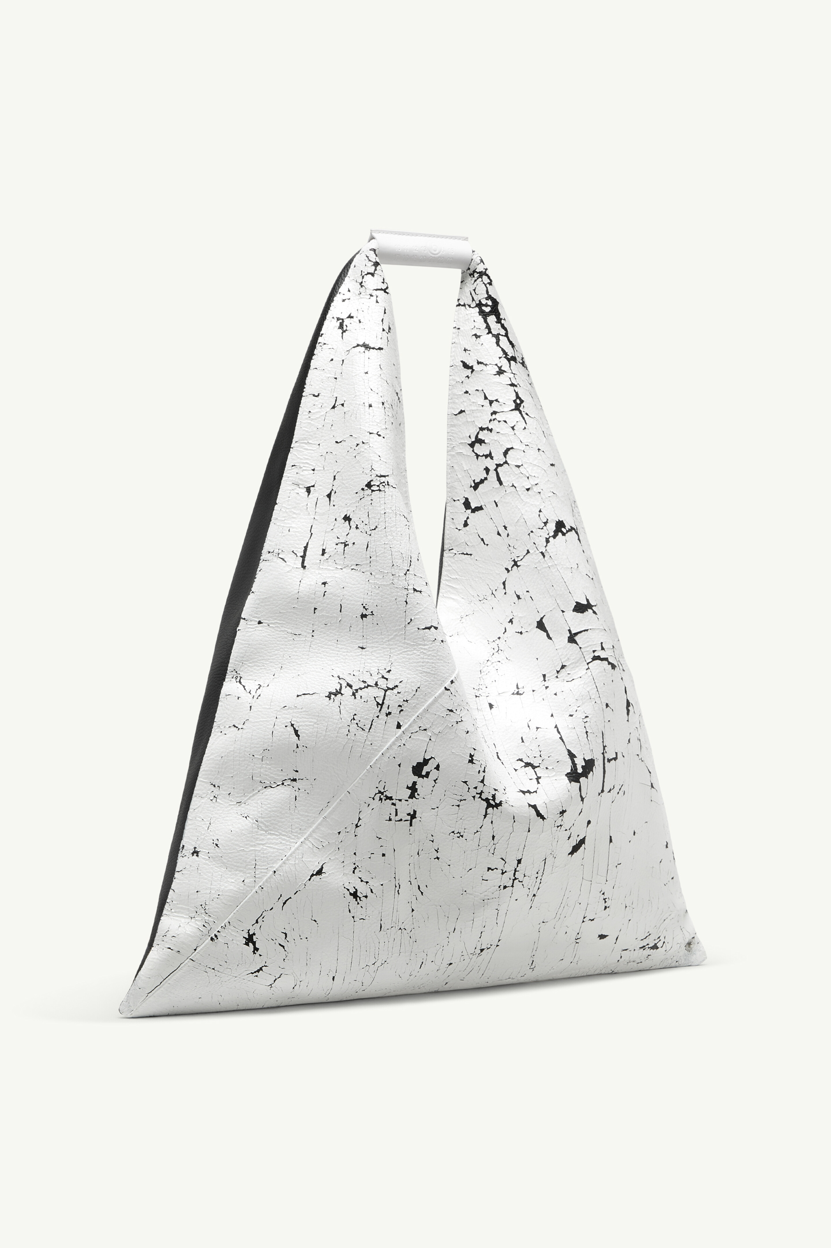 Black/White Calf Leather Japanese Handbag