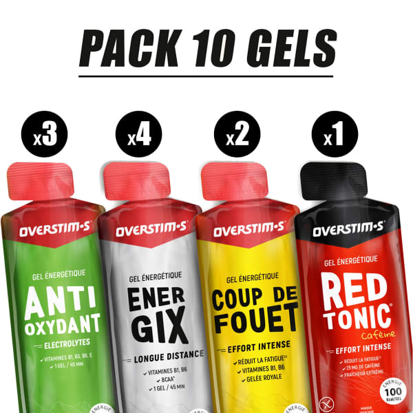Gels énergétiques OVERSTIMS PACK SELECTION PERFORMANCE UNICOLOR