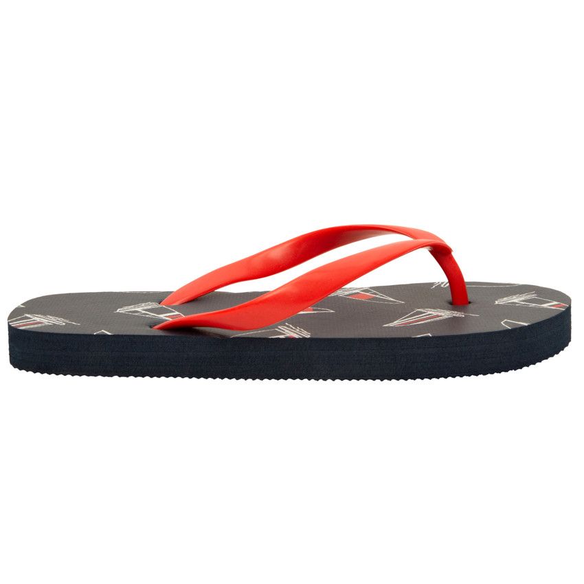 Tongs imprimé voiliers pour garçon - Rouge