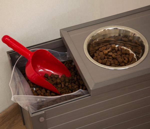 KERBL Pet Futter- & Trinkbar ECO Dinner, grau,