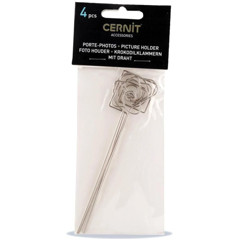 Cernit porte photo 4 pces - Acier