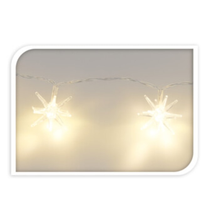 10er LED-Lichterkette - Sterne - ca. 100 cm