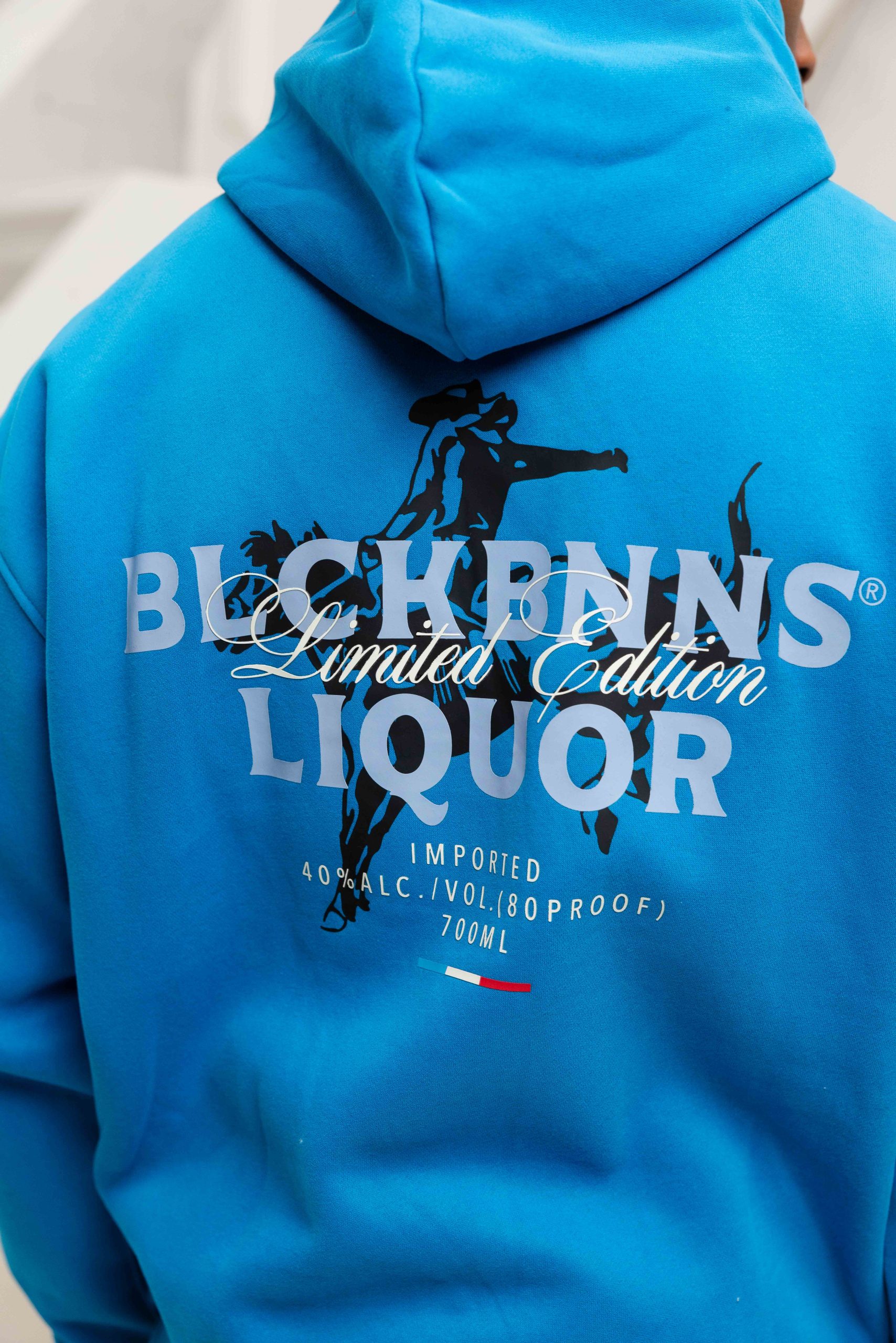 Black Bananas Liquid Hoodie Heren Blauw