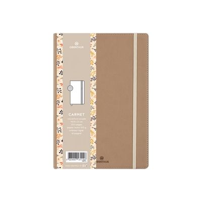 Oberthur Carmen - Carnet de notes souple - A5 - ligné - 200 pages - sable