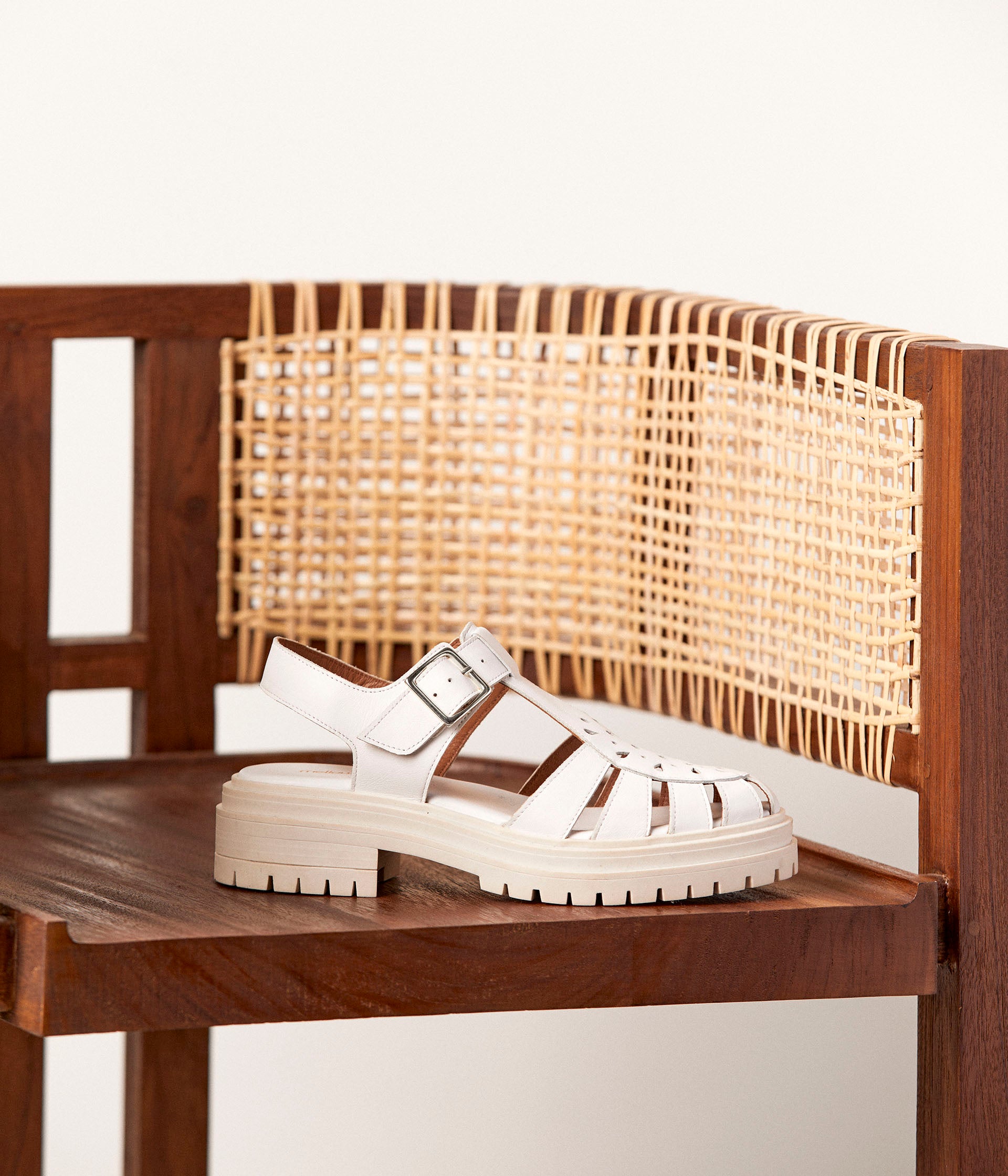 Sandales blanches Lison