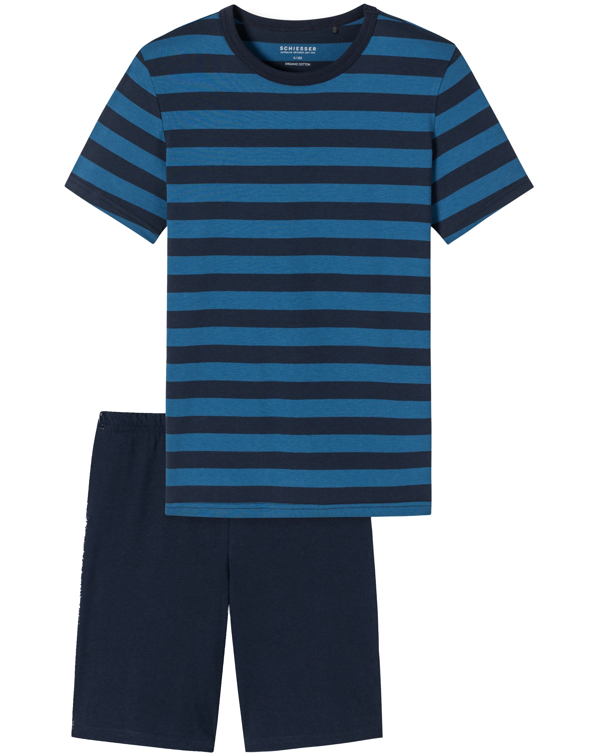 Schlafanzug kurz TEEN STRIPES in blau