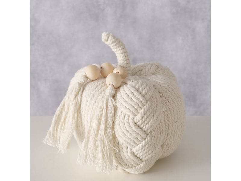 Boltze Aufsteller Kürbis Makia 14 x 13.5 cm Textil Dekorationsfigur