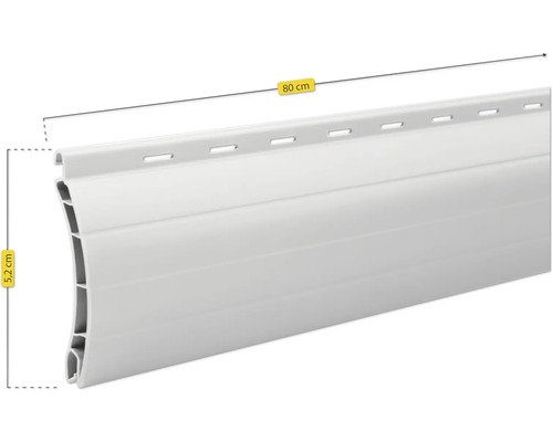 Schellenberg rolluikprofiel voor Maxi systeem H 52 x B 800 mm grijs