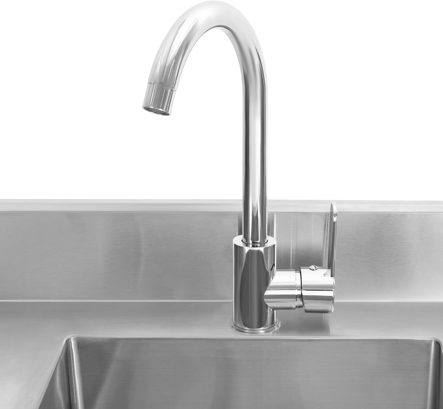 Freistehende Küchenspüle Edelstahl Spültisch Edelstahlspüle Freistehend mit Wasserhahn KüchenspüLe mit Unterschrank Edelstahl Multifunktionswaschtisch Spültisch 1 Becken 80 x 55 x 84cm