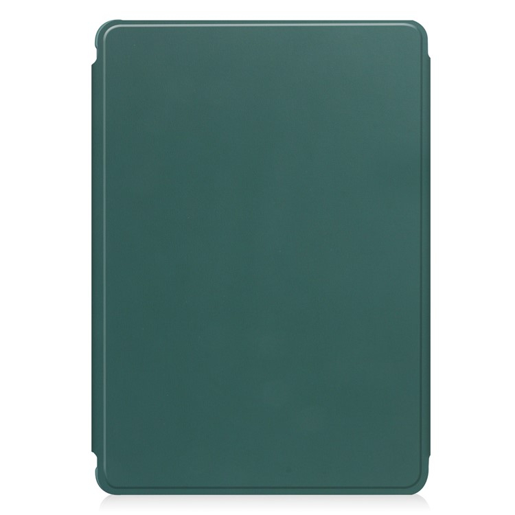 Samsung Galaxy Tab A9  Plus Leder Tasche mit Acryl Rückseite   Magnet Bluetooth Tastatur   S-Pen Halterung (QWERTY) - Dunkelgrün