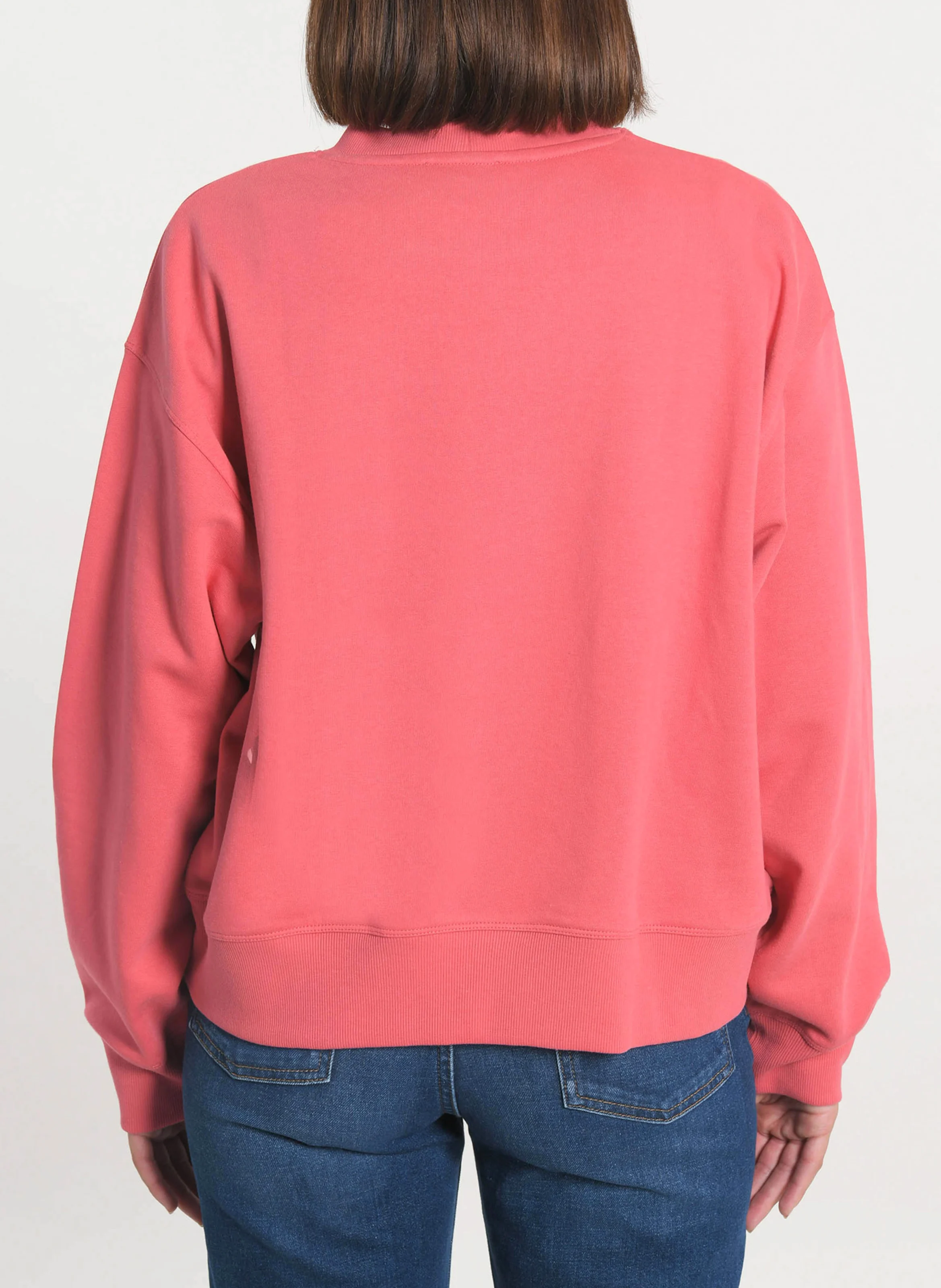 SUZY - Sweat ample en coton mélangé | Rose