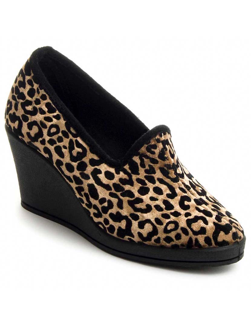 Leopard Wedge Shoes