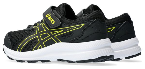 Chaussures de Running Enfant Asics Contend 8 PS Noir Jaune