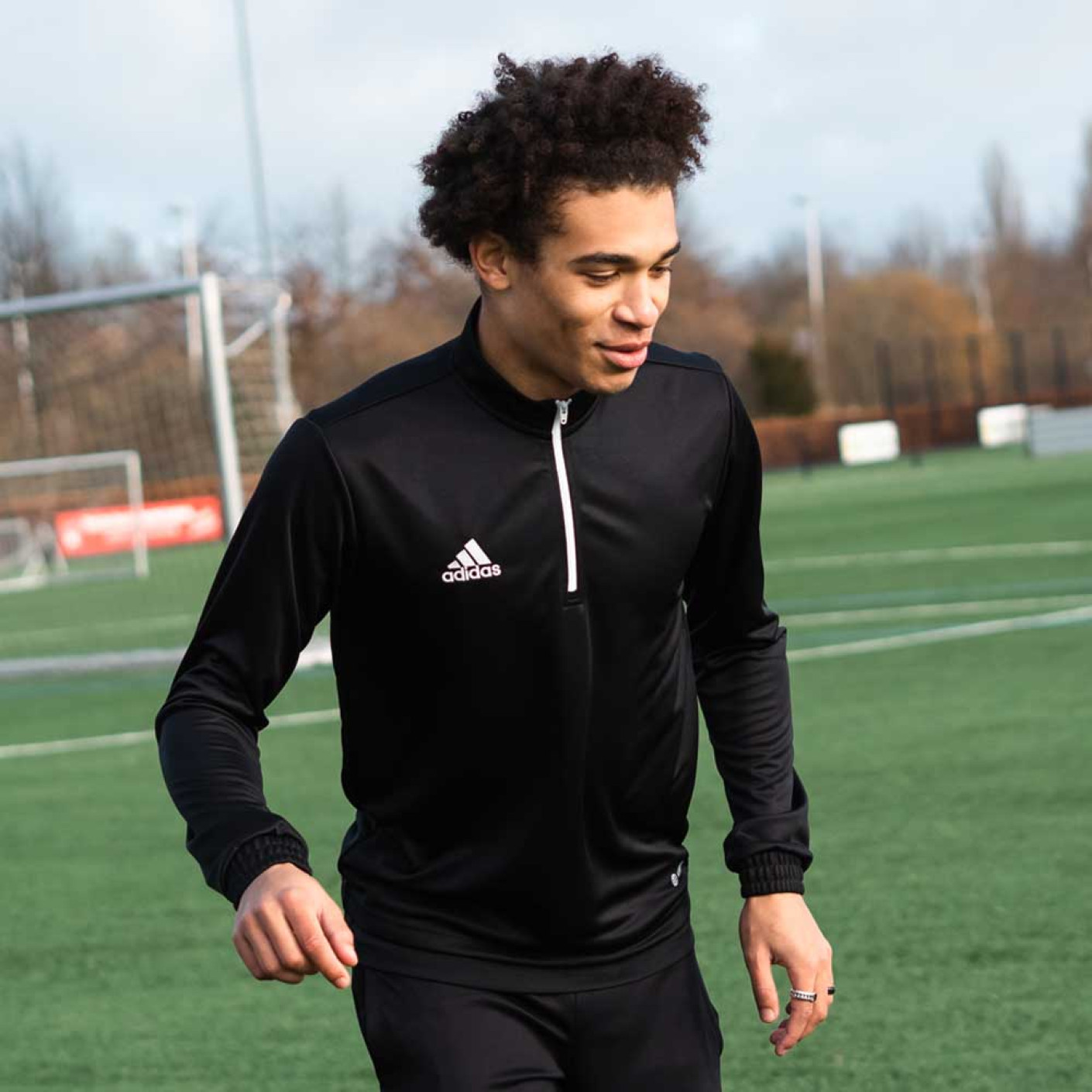 Adidas Entrada 22 Trainingstrui 1/4-Zip Zwart Wit