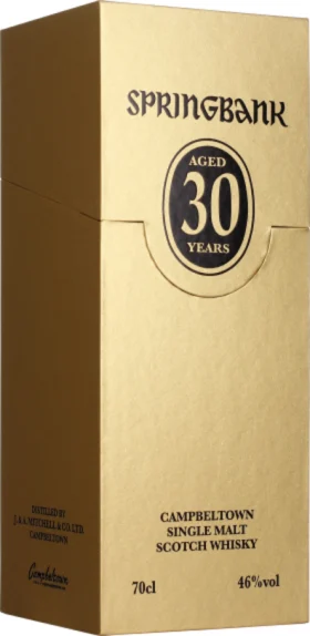 SPRINGBANK 30 YEARS SINGLE MALT 70CL