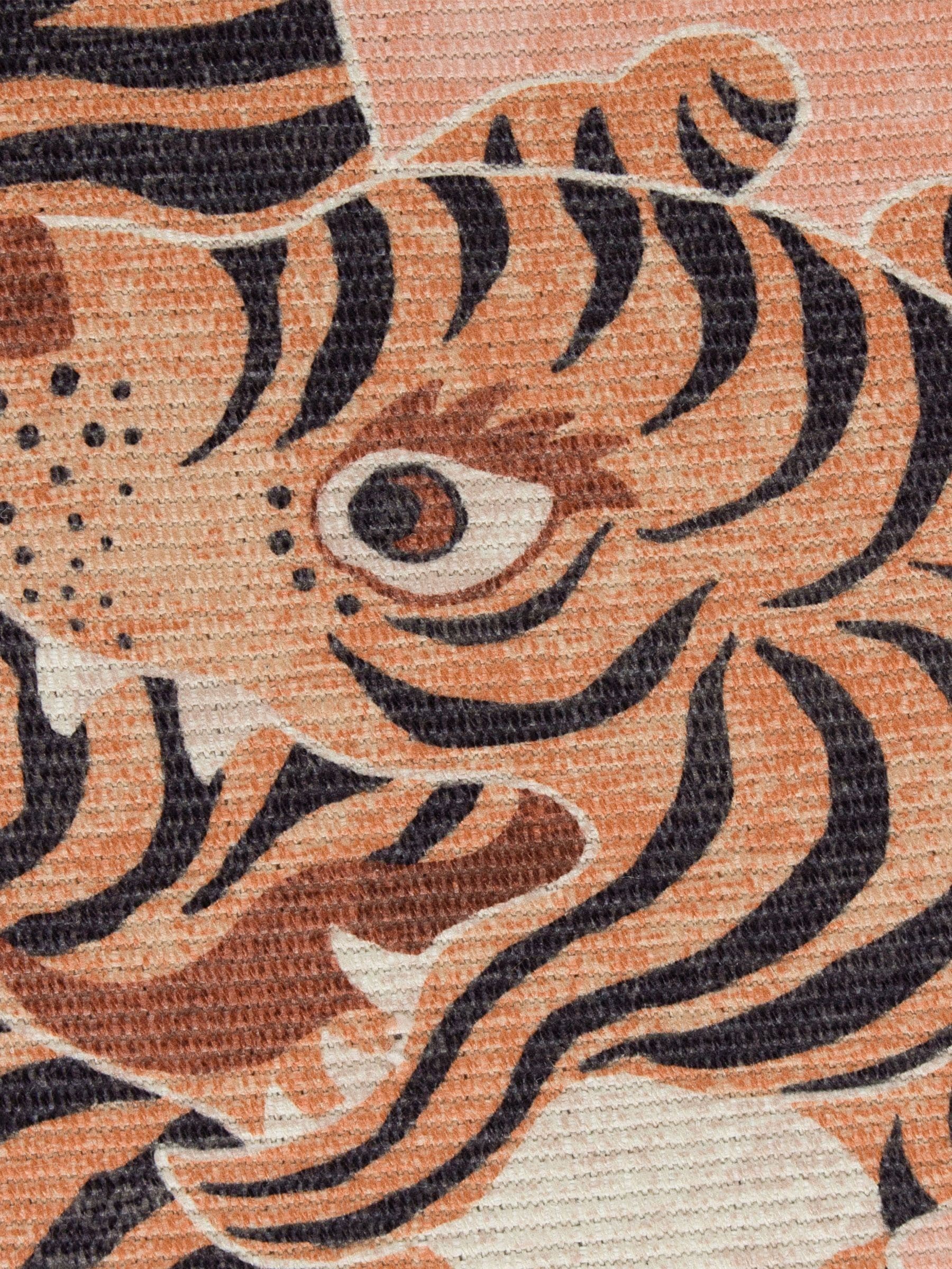 furn. Tibetan Tiger Animal Washable Outdoor/Indoor Rug