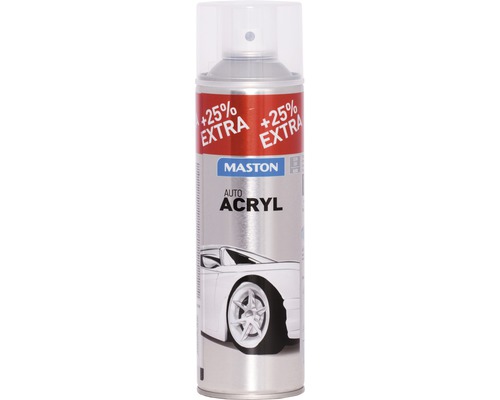 Maston AutoACRYL spuitverf, metaalbescherming, glanzend, kleurloos, 500 ml