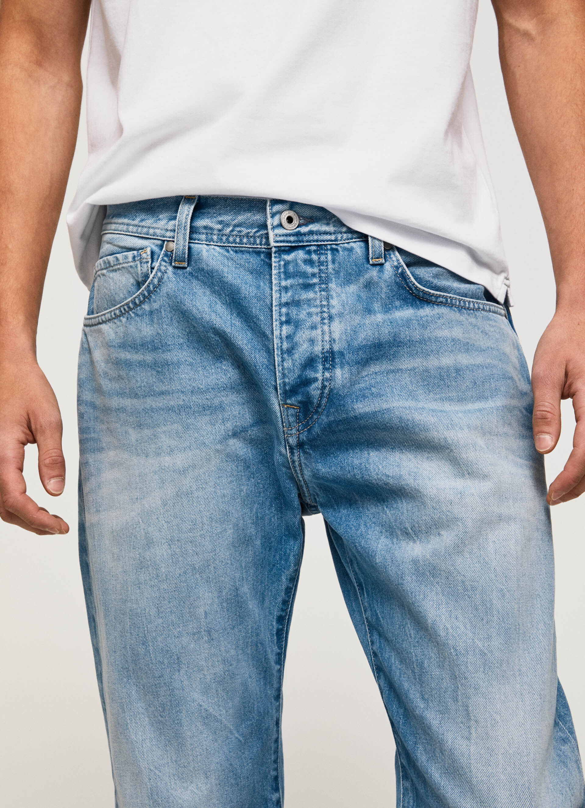 JEAN PENN FIT RELAXED TIRO CAÍDO - denim