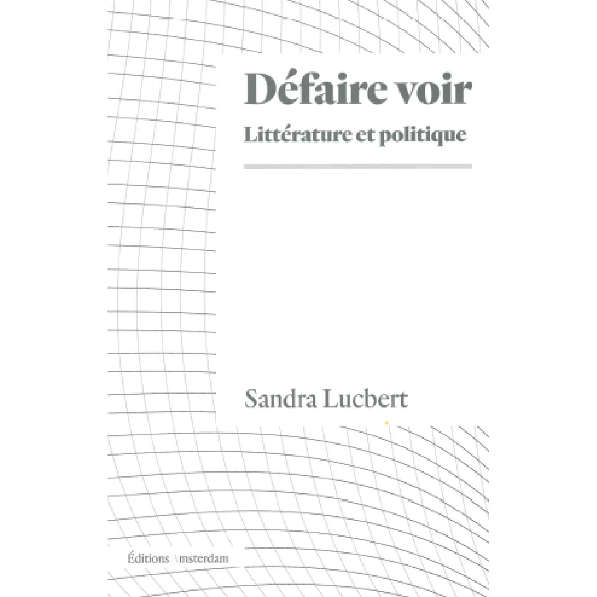 Défaire voir : littérature et politique