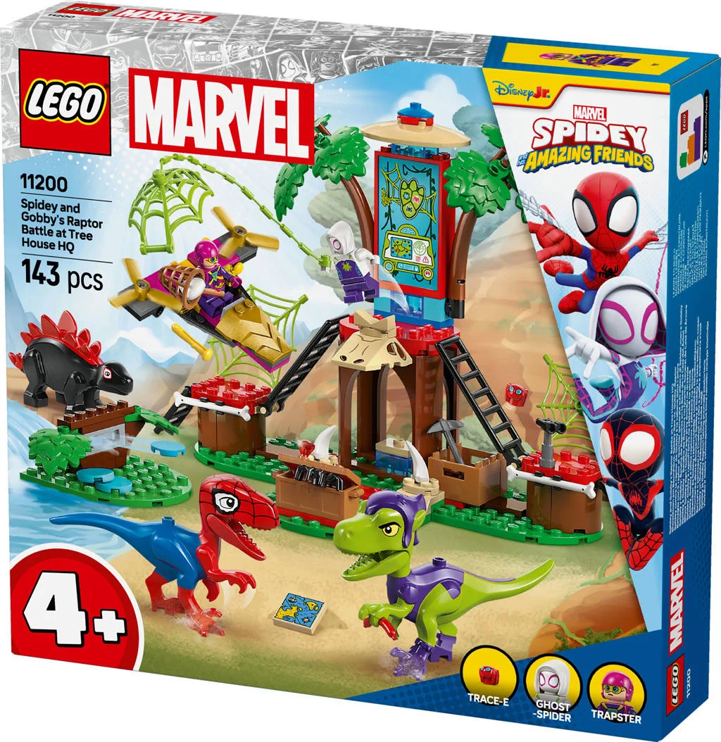 Spidey en zijn geweldige vriendjes Spidey en Gobby's raptorstrijd bij de boomhut 11200