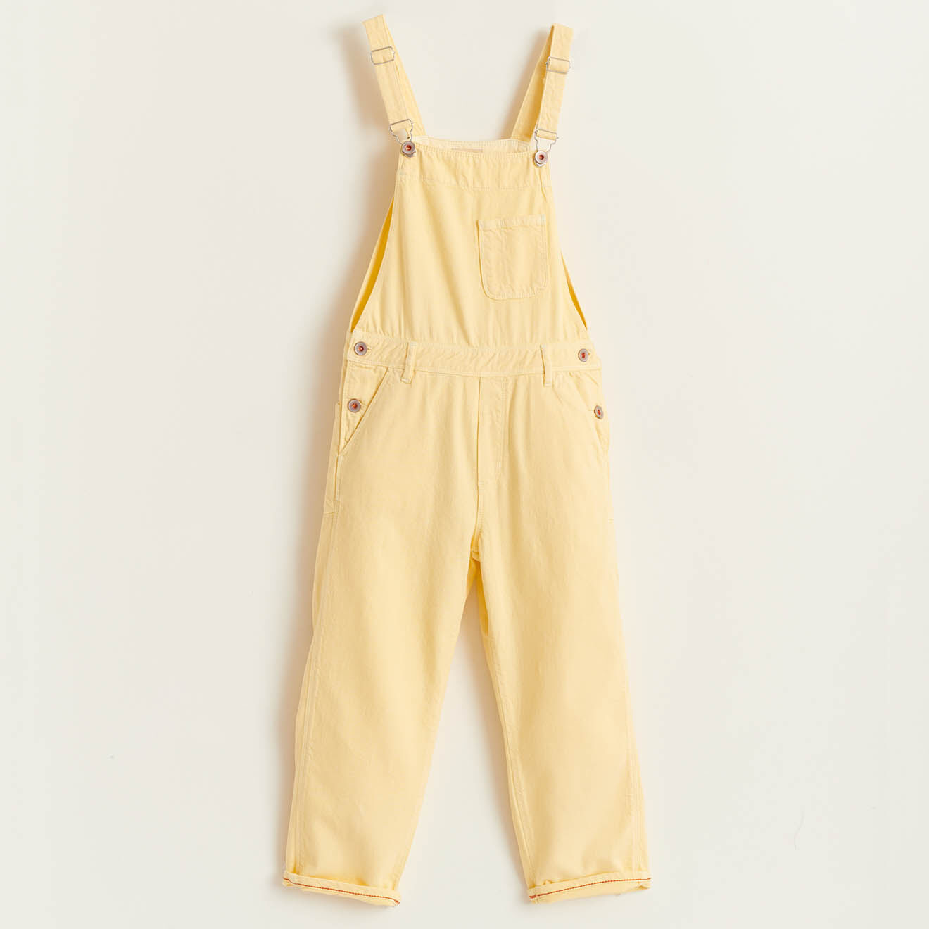 Bellerose Salopette denim en Coton Pepino jaune