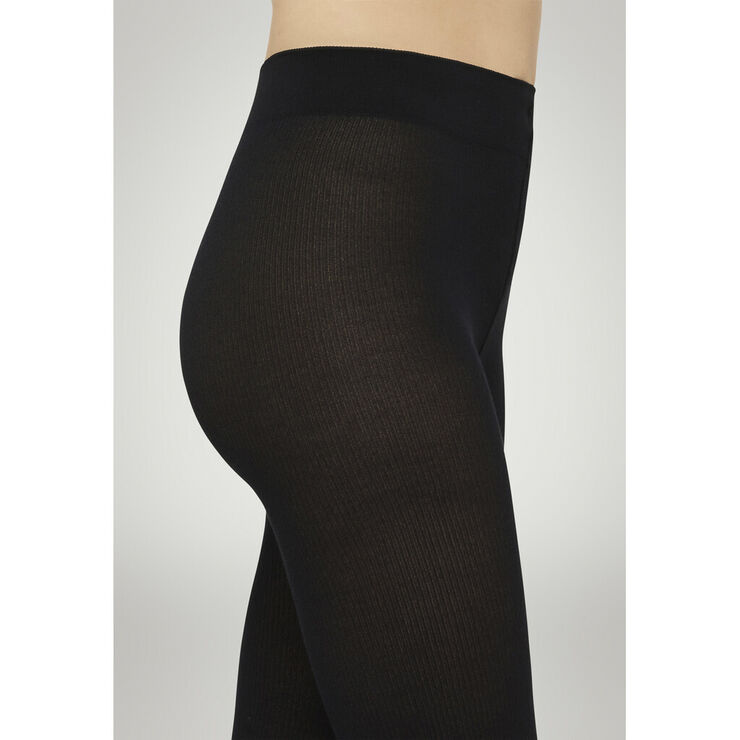 Wolford Mary Cotton Rib Tights Sort