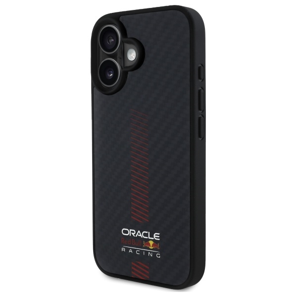 iPhone 16 MagSafe Hardcase Hülle Carbon Fiber (RBHMP16S24CFGSMK) - Schwarz