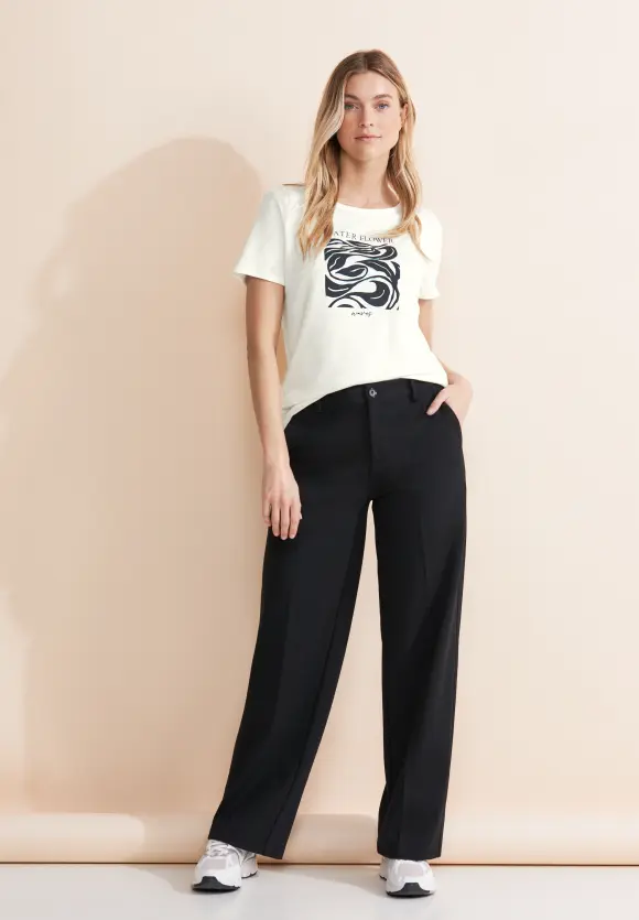 Partprint T-Shirt - off white