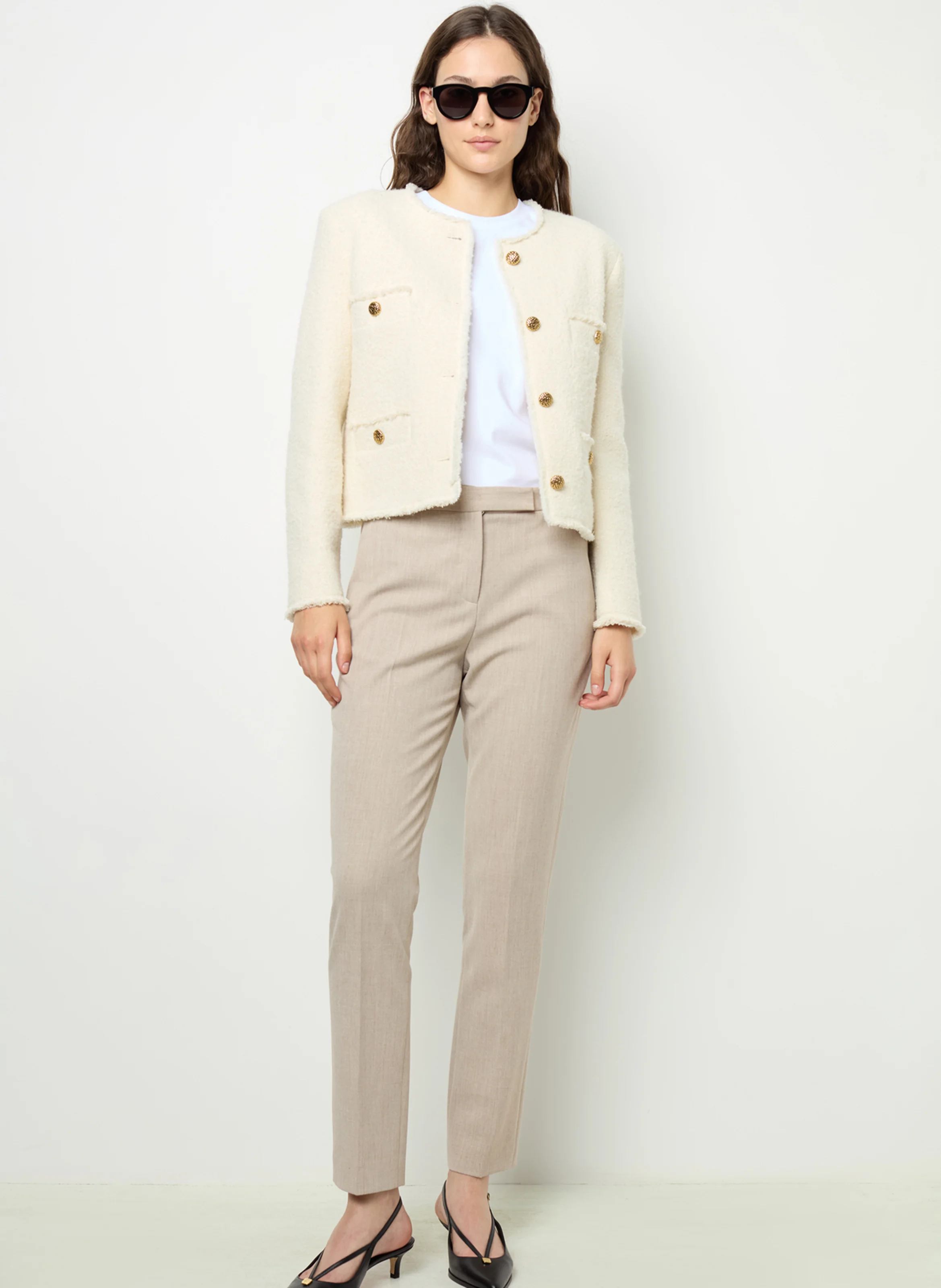 NALA - Pantalon droit | Beige