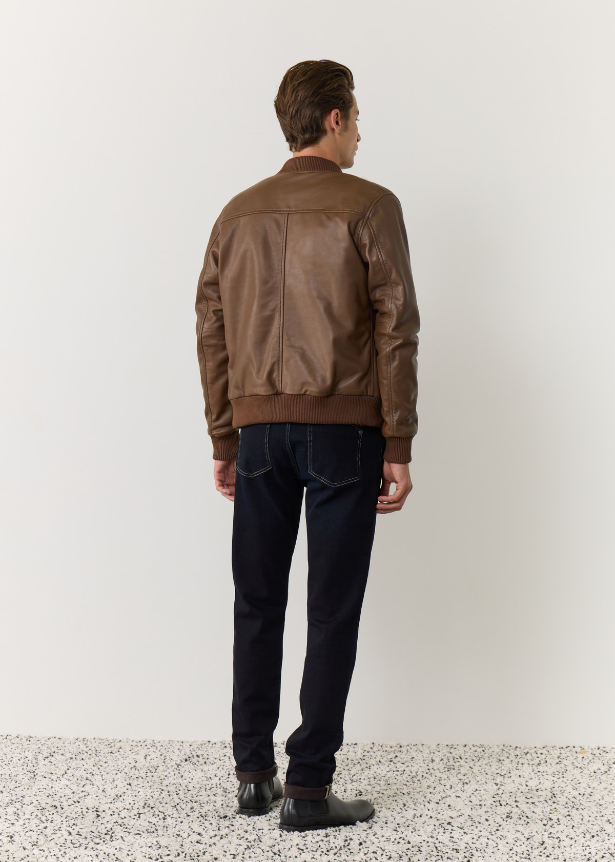 Jean skinny en coton stretch bleu nuit