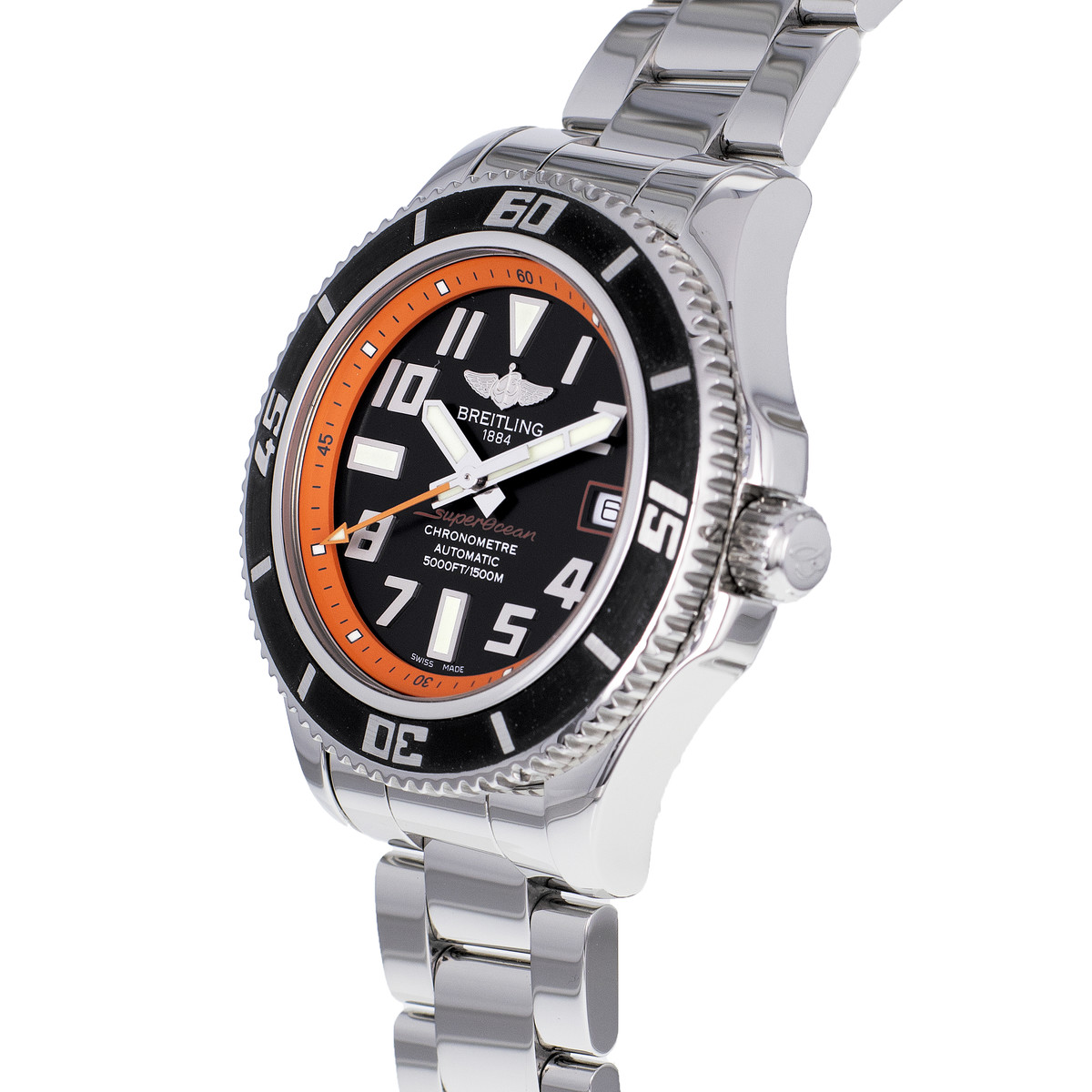 Montre d'occasion BREITLING superocean acier homme automatique