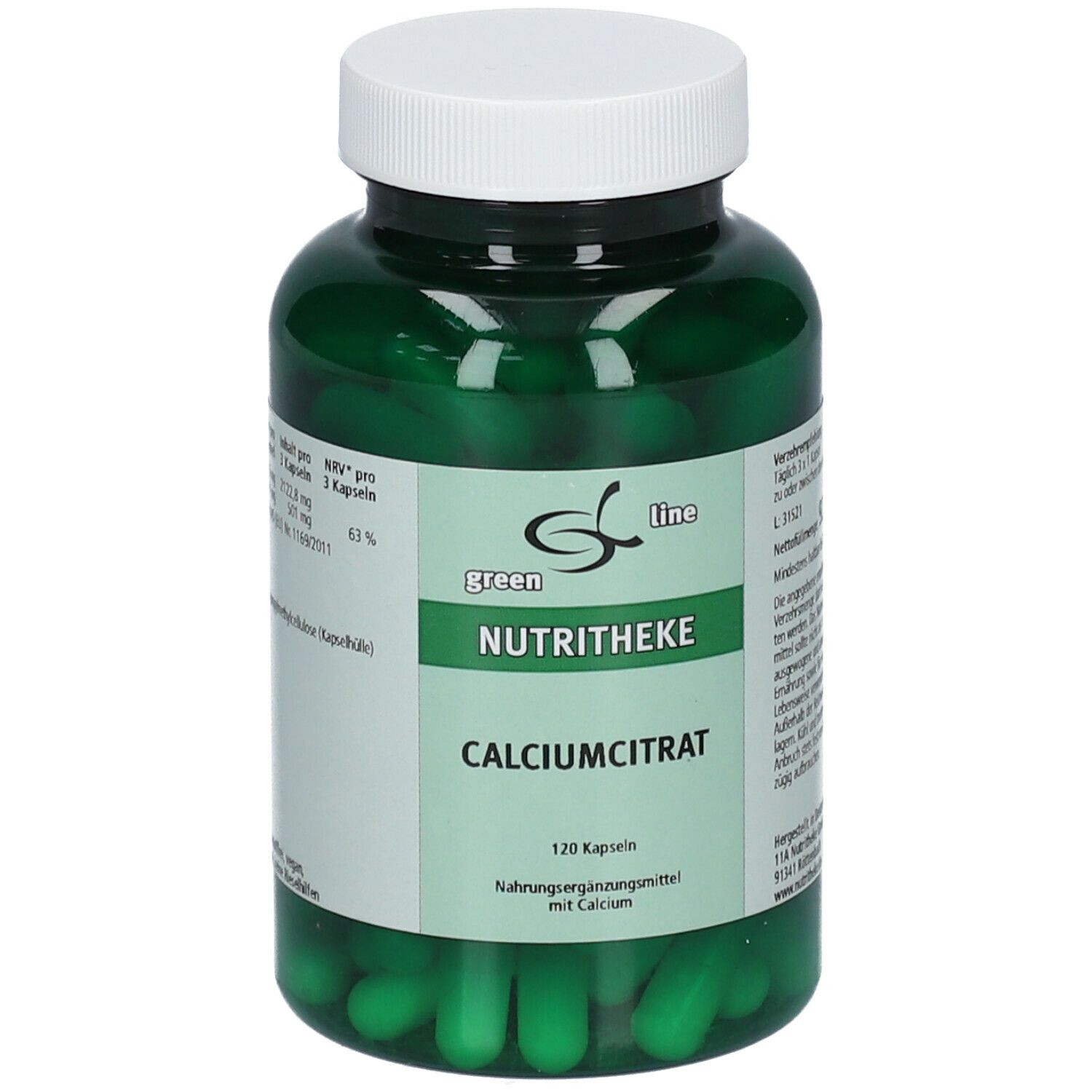 green line NUTRITHEKE Calciumcitrat