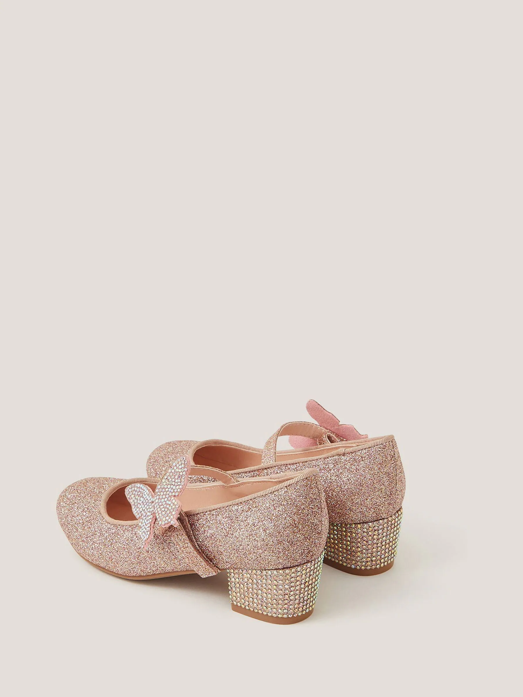 Monsoon - Schoenen met bandjes, glitter en vlinder