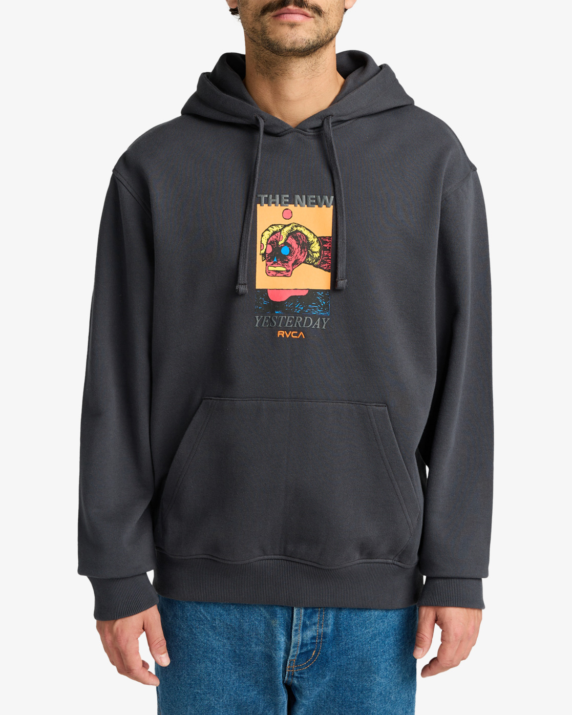 Rvca Superblast Hoodie Garage Blue