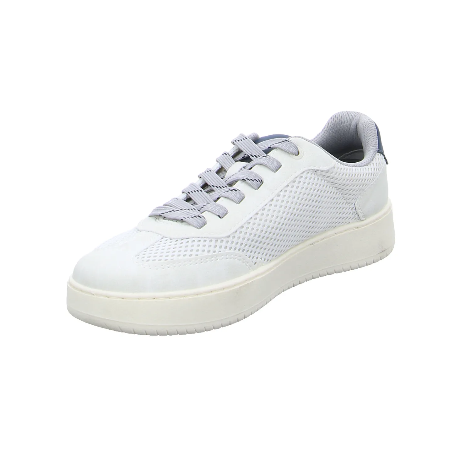 BUGATTI SHOES Halbschuhe Sneaker Stoff Weiss Synthetik