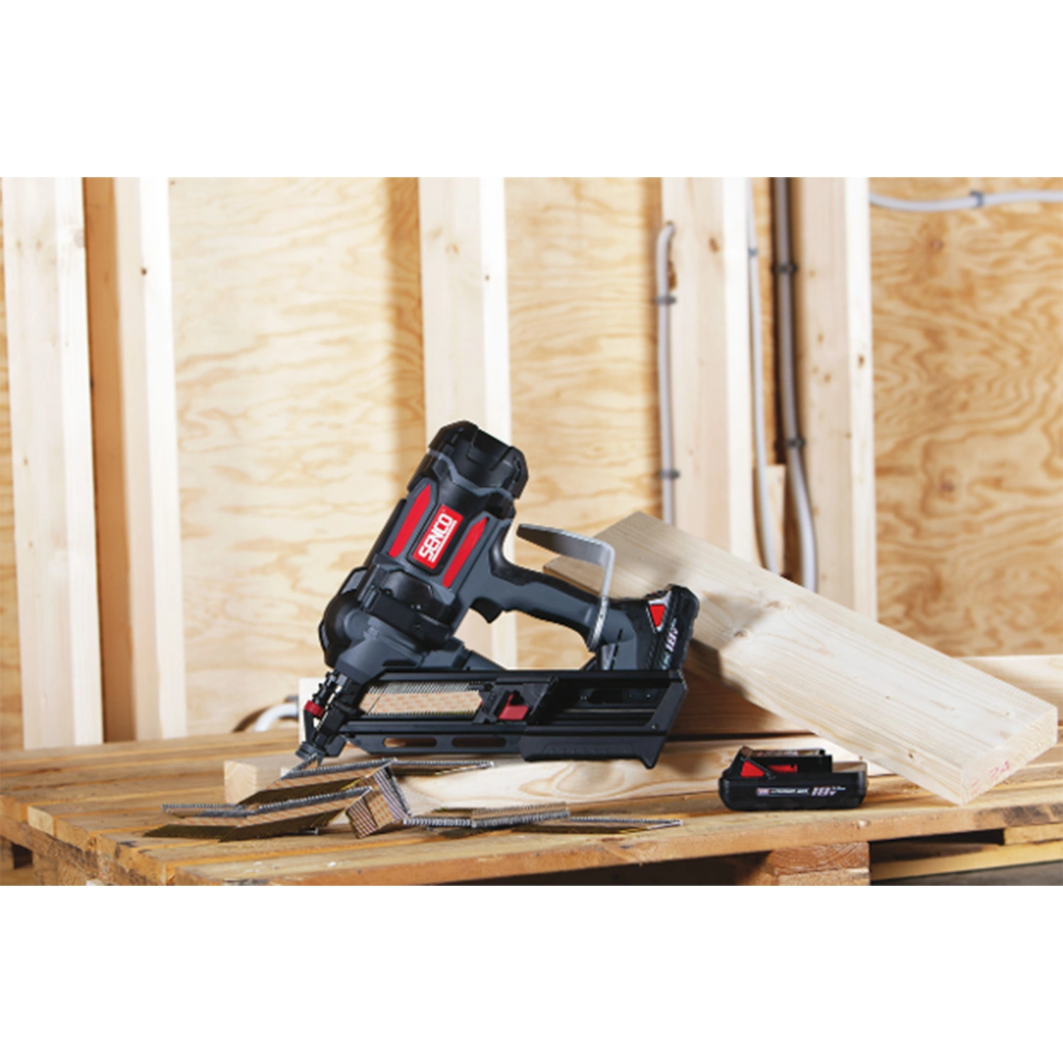 Senco F-35XP 18V Li-Ion accu tacker set (2x 3,0Ah) in koffer - 2,8-3,8mm