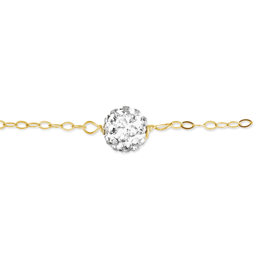 Bracelet Maile Or Jaune Strass