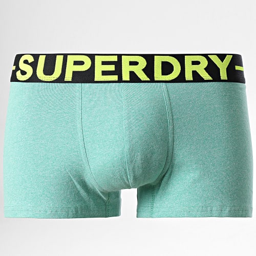 Lot De 3 Boxers Classic Bleu Marine Vert Chiné