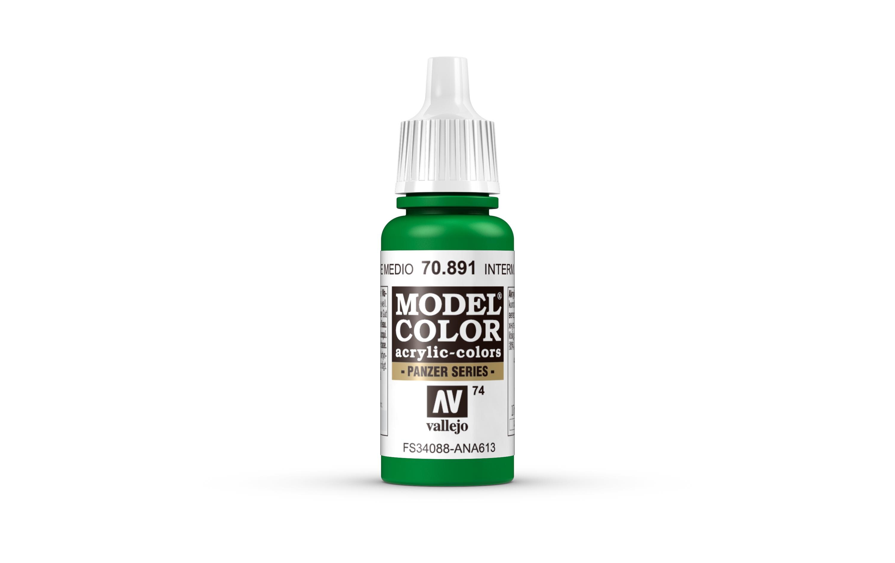 Acrylfarbe Matt, Intermediate Grün 17 mlModel Color Intermediate Green